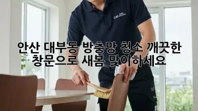 안산 대부동 방충망 청소, 깨끗한 창문으로 새봄 맞이하세요!